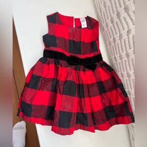 Carter’s Red Buffalo Check Dress *Like New* 18 mo